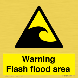 Warning Flash flood area